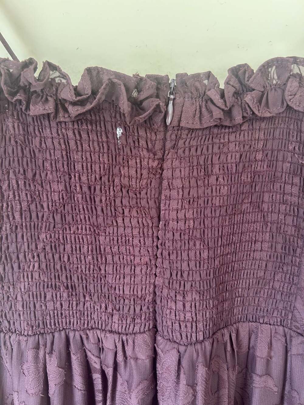 Altar'd State Clairinz F231 Chocolate Tiered Maxi Dress - Picture 7 of 8